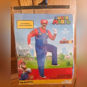Nintendo Super Mario Adult L-XL Costume - Blue and Red